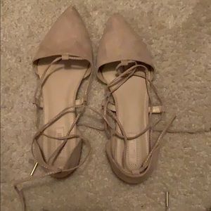 Lace up flats